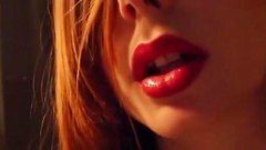 Closeup red lips 2